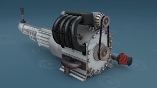 How does Wankel engine work time of rotary engine with high efficiency3d 3danimation informative [upl. by Kyne583]