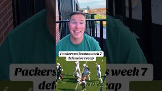 Packers vs Texans defensive recap greenbaypackers packers nfl packersvstexans packernation [upl. by Koslo]