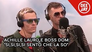 Achille Lauro e Boss Dom ospiti a Pinocchio [upl. by Areivax]