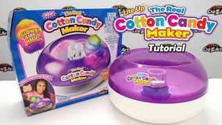 CraZArt Deluxe Cotton Candy Maker with Lite Up Wand Toy Tutorial [upl. by Farrah]