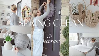 FIRST SPRING CLEAN 2024 amp DECORATE WITH ME 🌸 cleaning motivation amp easter  spring home decor [upl. by Anivlek902]