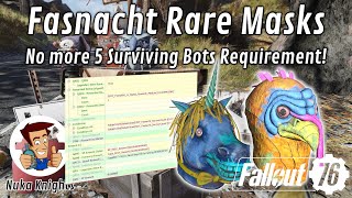 Fallout 76 Fasnacht Rare Rewards Drop Requirements have been changed [upl. by Vinny]