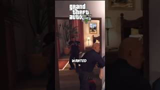 What happens if you go to your house when a cop follow you in GTA gta5 gaming rockstar gta gtav [upl. by Ulrikaumeko7]