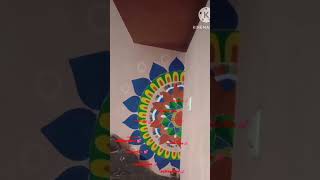 wall painting design ideas💕shortvideo trending wallpainting viralvideo painting [upl. by Deirdre]