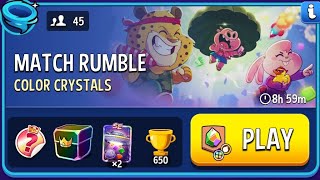 45 Player Rumble  Color Crystals Rainbow bombs away  Match Masters [upl. by Finkelstein]