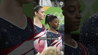 Laurie Hernandez shares her advice with Paris Olympian Hezly Rivera  USA TODAY SPORTS [upl. by Suoivatram334]