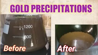 Gold Precipitation Out on Aqua Regia Solution [upl. by Romola]