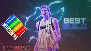 BEST DIRK NOWITZKI BUILD IN 2K24 CURRENT GEN [upl. by Garrik556]