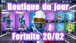 Fortnite La boutique du jour du 20 fevrier [upl. by Cressy]