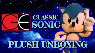 GE Animation  Classic Sonic Plush Unboxing [upl. by Yelnik]