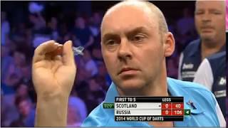 World Cup of Darts 2014 First Round Scotland v Russia [upl. by Selassie251]