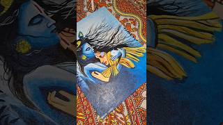 Applying Varnish on Acrylic Canvas bhumibanikart acrylicpainting art varnish applyvarnish [upl. by Neetsirhc658]