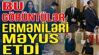 Ermənilərə göz dağı Prezident və ailəsi Xankəndidə səs verdi  Media Turk TV [upl. by Beauvais]