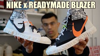 NIKE READYMADE BLAZER MID REVIEW amp ON FEET  BOTH COLORWAYS  SIZING amp RESELL PREDICTIONS [upl. by Neelyaj]