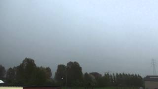 Thunderstorm at Izegem WestFlanders Belgium 8th May 2013 [upl. by Lias339]