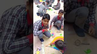 students Rangoli Making Competition in Maa Sharda children college Jalalabad DULLAHAPUR GHAZIPUR [upl. by Yssis]