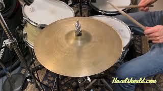 VINTAGE Zildjian Paperthin TRANS STAMP Hihats 13” 518 692 g [upl. by Hutchings]