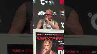 Jake Paul vs Mike Tyson Awkward Press Conference [upl. by Nnylylloh648]