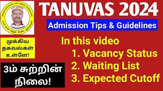 TANUVAS 2024  Round 3 Expected Cutoff for Seat Allotment ktvschool tanuvas [upl. by Lewert]