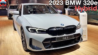 All NEW 2023 BMW 320e G20  FIRST LOOK interior exterior Auto Expo Brussels [upl. by Ecerahc]