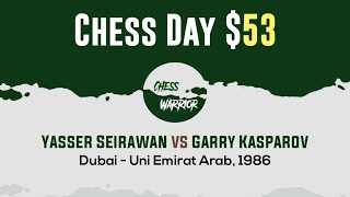 Yasser Seirawan vs Garry Kasparov  Dubai  Uni Emirat Arab 1986 [upl. by Wiseman]