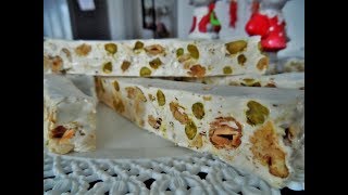 RECETTE DU NOUGAT TENDRE BLANC [upl. by Ahsuatan]