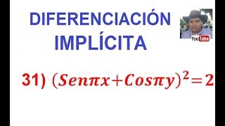 31 Diferenciación Implícita DerivaciónDerivada de la Cadena Trigonométrica [upl. by Nesyla]