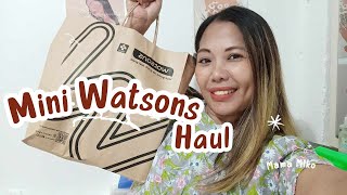 MINI WATSONS HAUL  MIKO ONG [upl. by Eycal]