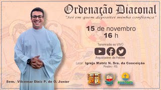 Ordenação Diaconal  Vilcemar Diniz Jr [upl. by Leirej]