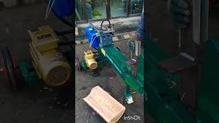 wood splitter wood splitting tool Zhang Meng farmer splits wood [upl. by Sundstrom]