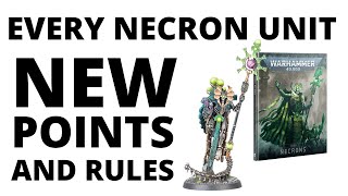 POINTS REVEALED  Every Necron Units Points and Rules Changes from Munitorum Field Manual 15 [upl. by Hirschfeld]