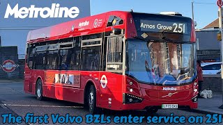 BRAND NEW Bus Journey On 251  Metroline MCV Volvo BZL LF73DXG VMSL2843 [upl. by Atidnan715]