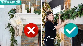 The Secret to Hanging Garland on a Mantel [upl. by Olympe]