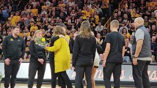 Iowa womens basketball senior dayCaitlin Clark [upl. by Latsyrcal]