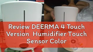 Review DEERMA 4 Touch Version Humidifier Touch Sensor Colorful LED 5L F628S [upl. by Vernor383]