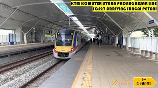 【KTM Komuter Utara Padang Besar Line】CSR Zhuzhou Class 92 SCS27 Arriving Sungai Petani  Boarding [upl. by Boyer]