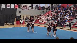 LakeviewFort Oglethorpe High School Varsity Competition Cheer Team at Region Competition [upl. by Herzberg]