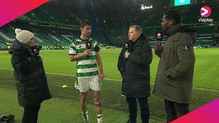 Celtics Matt ORiley speaks after Player of the Match performance in win against Buckie Thistle [upl. by Nosnar]