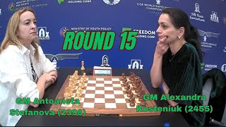 Antoaneta Stefanova  Alexandra Kosteniuk  World Blitz Chess [upl. by Nylessej]