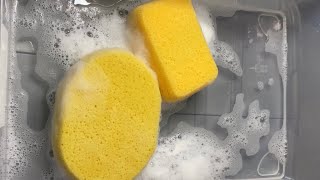 ASMR PALM OLIVE DISH SOAP AND CIF RINSING [upl. by Anileda713]