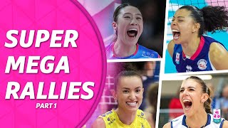 SUPER MEGA RALLIES of Italian League Serie A1 Tigotà 2425 Part 1  Lega Volley Femminile [upl. by Alyek]