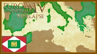 Europa Universalis 4  The forming of Italy  Timelapse Rights of man [upl. by Abeu]