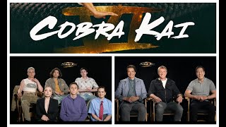 Cobra Kai Season 6 Part 1 cast interviews with Ralph Macchio Xolo Maridueña Mary Mouser amp more [upl. by Noyerb]