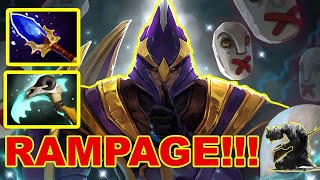 Dota 2 SILENCER MID RAMPAGE  2 hit kill [upl. by Kcirdek]