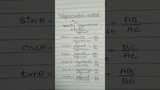 Trigonometric ratios [upl. by Candis]