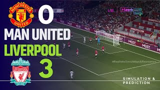 Manchester United 03 Liverpool Match Highilghts  2024 Premier League eFootball recreation [upl. by Lledra858]