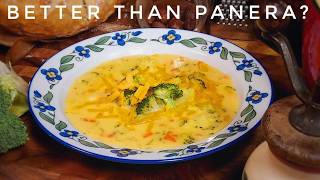 How to make Panera Style Creamy Broccoli Cheddar Soup but fresh [upl. by Rayner230]