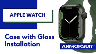 Apple Watch Case with Tempered Glass Screen Protector Installation Video Instruction by ArmorSuit [upl. by Kreegar]