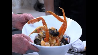 Benvenuto Restaurant Crafts a Delicious Seafood Cioppino [upl. by Yelhsa]