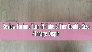 Review Furinno TurnNTube 3Tier Double Size Storage Display Rack EspressoBlack Plastic Pole 2 x [upl. by Adnorahs817]